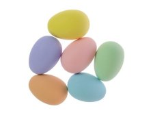 Sada vajíček 6ks/6cm pastel.barvy,plast