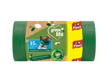 Pytle BIO na odpad s uchy 35l/22ks (50x55cm)