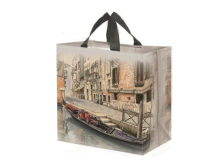 Taška nákupní 33l/do25kg 38x40x22cm BENÁTKY, mix barev PP