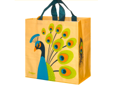 Taška nákupní 24l/do25kg 35x35x20cm PÁV, mix barev PP