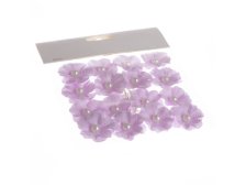 Sada květinek s perličkou 16ks/fialová