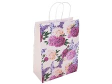 Taška dárková 15x21cm Pivoňky