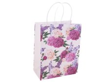 Taška dárková 21x27cm Pivoňky