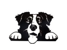 Pes 34x26cm nástěnný, dřevo