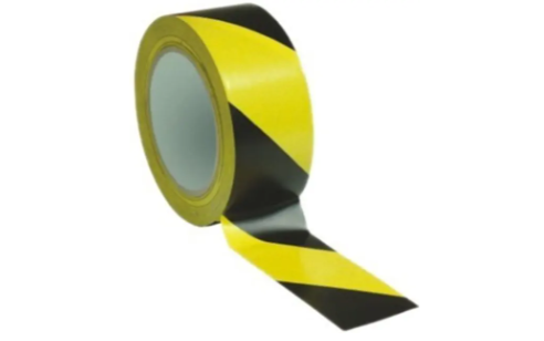 Páska varovací 48mmx66m černo/žlutá