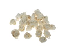 Květ růže 3cm krémová sušina