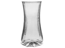 Váza 23,5x12,5cm sv.kouřová,sklo