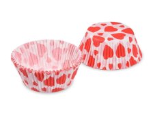 Košíček papírový 5x3cm/40ks srdíčka