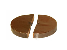 Těžítko do zeláku 10l,15l,25l/23cm, hnědá keramika