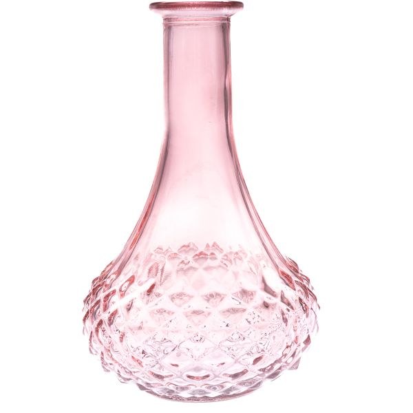 Váza 21cm růžová sklo - Domácnost a úklid bytové dekorace,textilní doplňky
