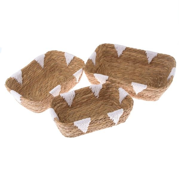 Košík 30x9x22cm natur, ratan - Domácnost a úklid bytové dekorace, textilní doplňky