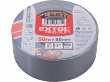 Páska 5cmx50m stříbrná/textilní Extol Premium