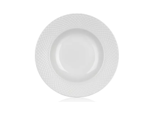 Talíř hluboký 22,2cm bílý Diamond, keramika