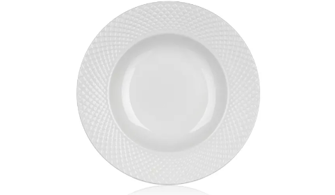Talíř hluboký 22,2cm bílý Diamond, keramika - Kuchyně stolování