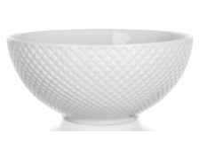 Miska 15,4cm/600ml bílá Diamond, keramika