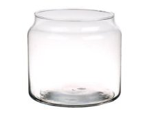 Váza 16x19x17cm Couro sklo