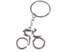 Přívěsek na klíče Cyklista kov