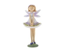 Víla 17,5cm fialová, polyresin