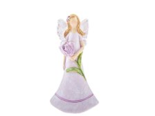 Víla s tulipánem 11,5cm fialová, polyresin 50804