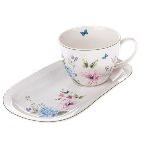 Šálek 445ml+podnos Jarní kěty,porcelán Šálek 445ml+podnos Jarní kěty,porcelán - Kuchyně stolování