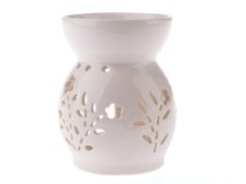 Aromalampa Květy 8,5x11,4cm bílá porcelán