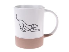 Hrnek Pes 420ml bílý, keramika