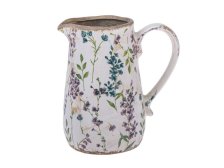 Džbán 18cm Fialové květy keramika