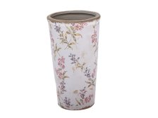 Váza 20,5cm luční květy keramika