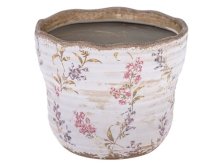 Květináč 12x11,5cm luční květy,keramika