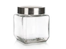 Dóza 550ml/8,5x10,5 Akcent sklo/nerez