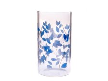 Odlivka 320ml Modré lístky sklo