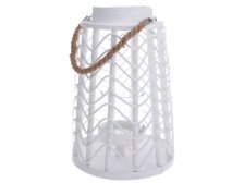 Lucerna 34x23,5cm bílá dřevo