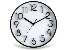 Hodiny 25,3cm 3D černo/bílé PH