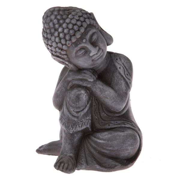 Buddha 12cm, beton - Domácnost a úklid bytové dekorace, textilní doplňky