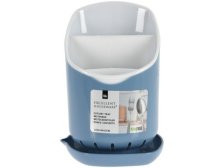 Odkapávač příborů 12x11cm modrý, šedý