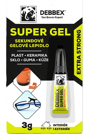 Lepidlo vteřinové 3g DEBBEX SUPER GEL - Tmelení, lepení, maziva lepidla