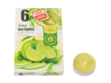 Svíčka čajová 6ks Limetka/3-4hodiny
