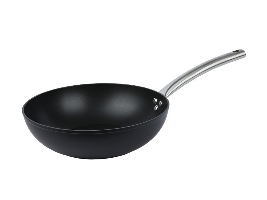 WOK 28cm Black rukojeť nerez, nepřilnavý WOK 28cm Black rukojeť nerez, nepřilnavý - Kuchyně nádobí, příslušenství