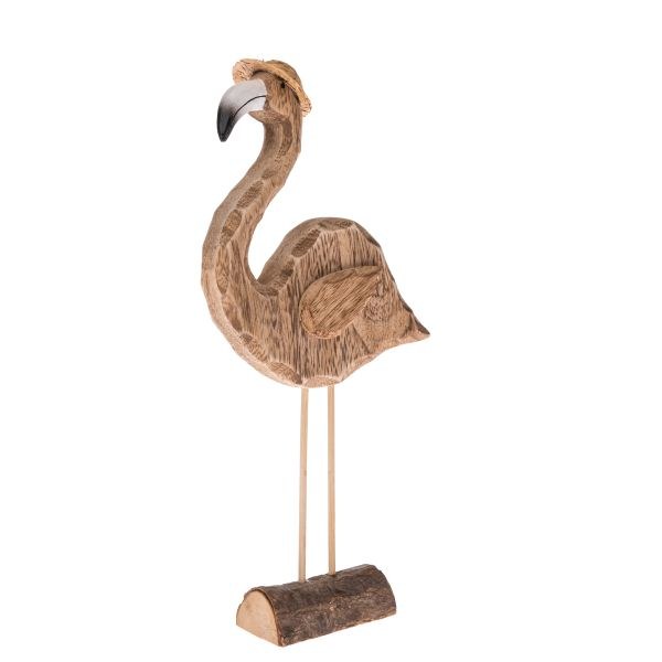 Plameňák 29cm, dřevo Plameňák 29cm, dřevo - Domácnost a úklid bytové dekorace, textilní doplňky