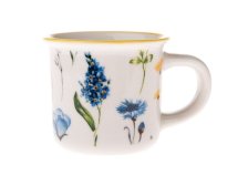 Hrnek 70ml Květy chrpy, porcelán