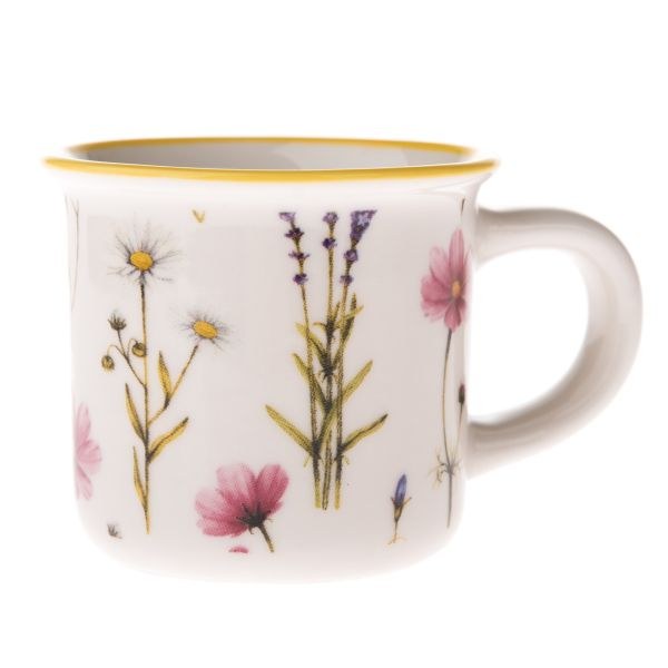 Hrnek 70ml Květy+heřmánek, porcelán Hrnek 70ml Květy+heřmánek, porcelán - Kuchyně stolování