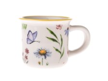 Hrnek 70ml Květy, porcelán