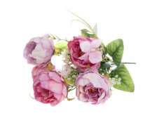 Kytice pivoněk 30cm růžová