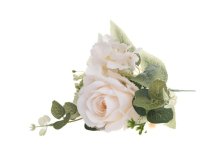 Kytice růží 31cm bílá