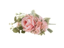 Kytice růží 31cm růžová 51810