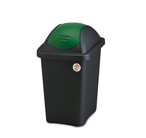 Koš na odpadky 30l Multipat výklopný černo/zelený Koš na odpadky 30l Multipat výklopný černo/zelený - Domácnost a úklid úklidové pomůcky a prostředky