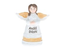 Anděl Štěstí 10,5cm polyresin