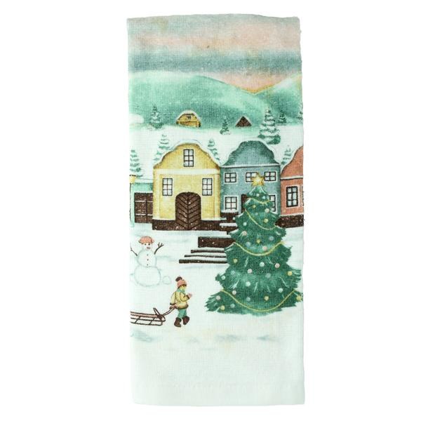 Utěrka 38x63cm Vesnička Utěrka 38x63cm Vesnička - Domácnost a úklid Zima + Vánoce