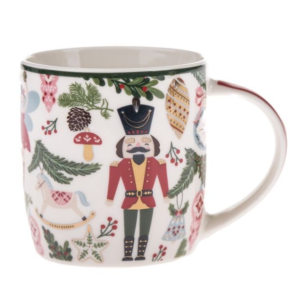 Hrnek 365ml Louskáček, porcelán Hrnek 365ml Louskáček, porcelán - Domácnost a úklid Zima + Vánoce