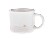 Hrnek 100ml Zlaté srdíčko, porcelán